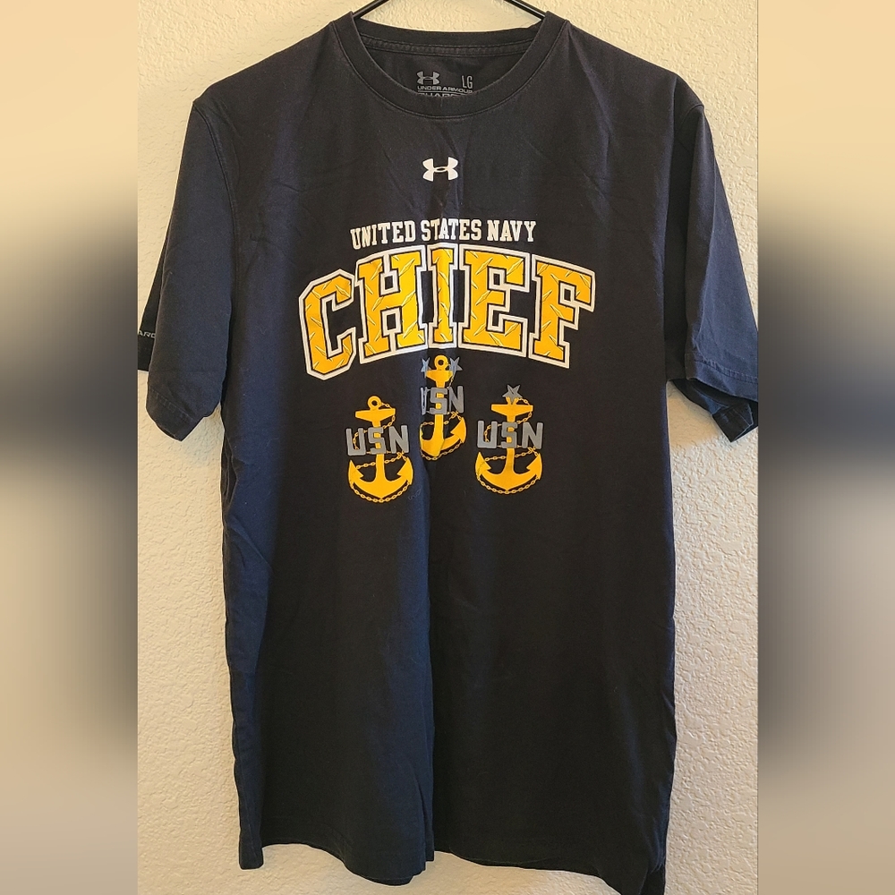 Navy Chief Navy Pride Under Armour t-shirt Men's Large